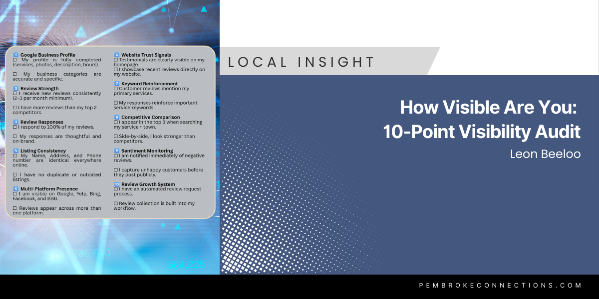 10 Point Visibility Trust Checklist Audit Your Google Profile, Reviews, Listings, and Website 